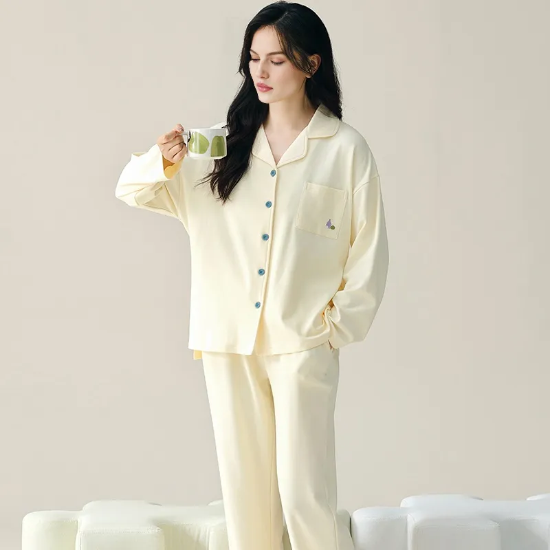Floating Light Islands Pajama Set Women's Box White-0