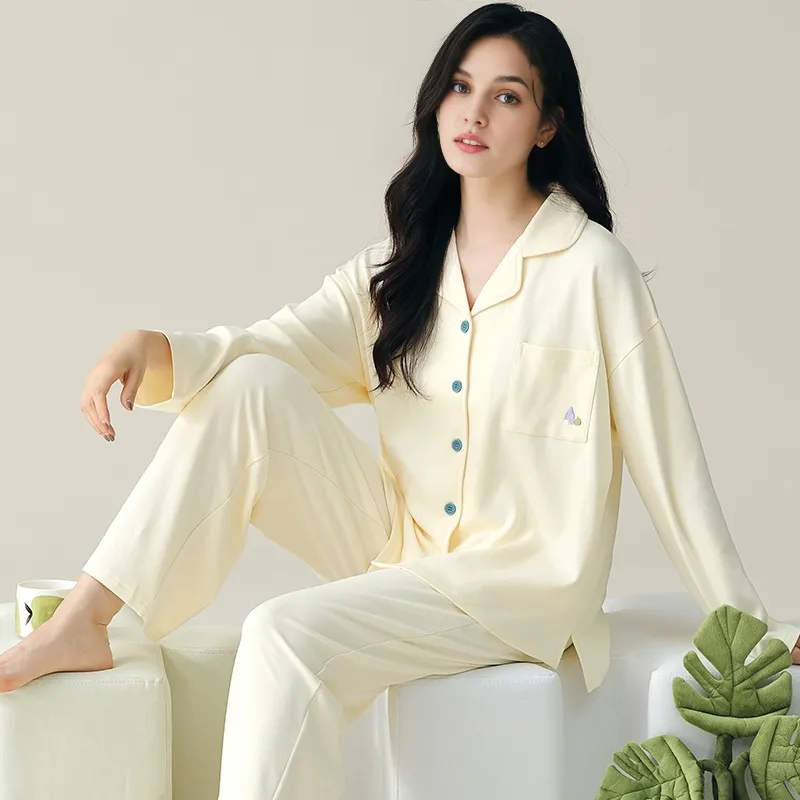 Floating Light Islands Pajama Set Women's Box White-2
