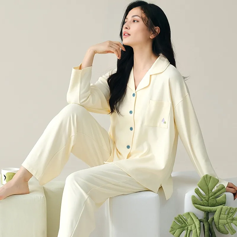 Floating Light Islands Pajama Set Women's Box White-4