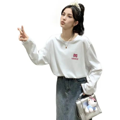 Tonlion T-Shirt Women's Raw White