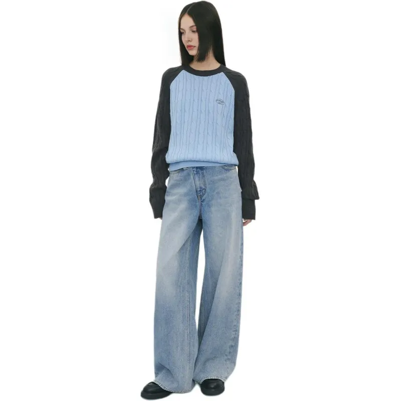 Orange Desire Jeans Women's Vintage Light Blue-2