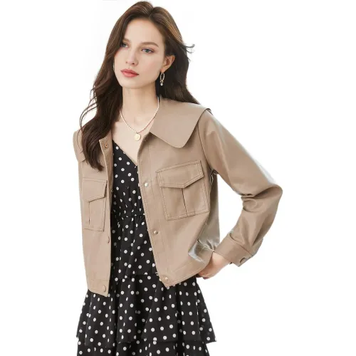 TERRE BLEUE Jackets Coats Women's Khaki