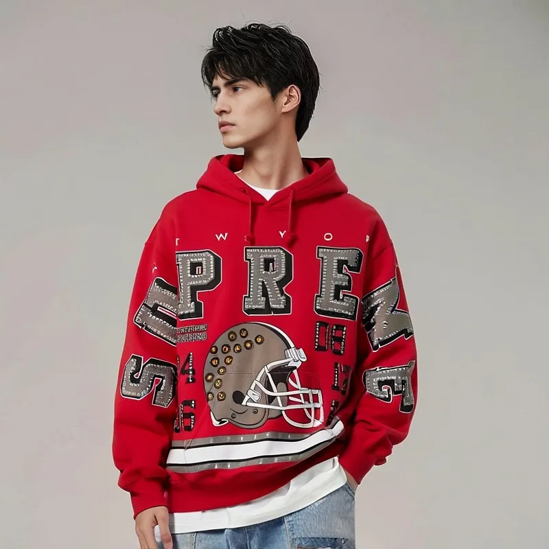 Supreme Champions Studded Hooded Sweatshirt-2