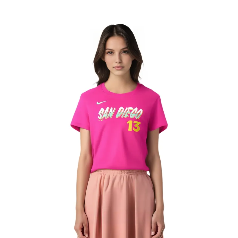 Nike x MLB San Diego Padres FW24 Regular T-Shirt Women's Pink-5