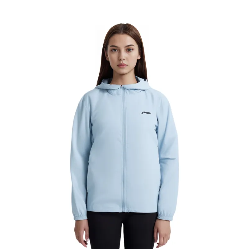 LiNing Running Collection Trench Coat Unisex Soft Matte Blue-3