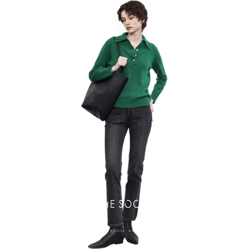 THE SOONG Sweater Women's Green-4