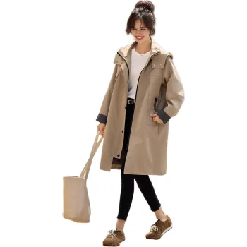 Mo Han Yi Mei Trench Coat Women's Khaki