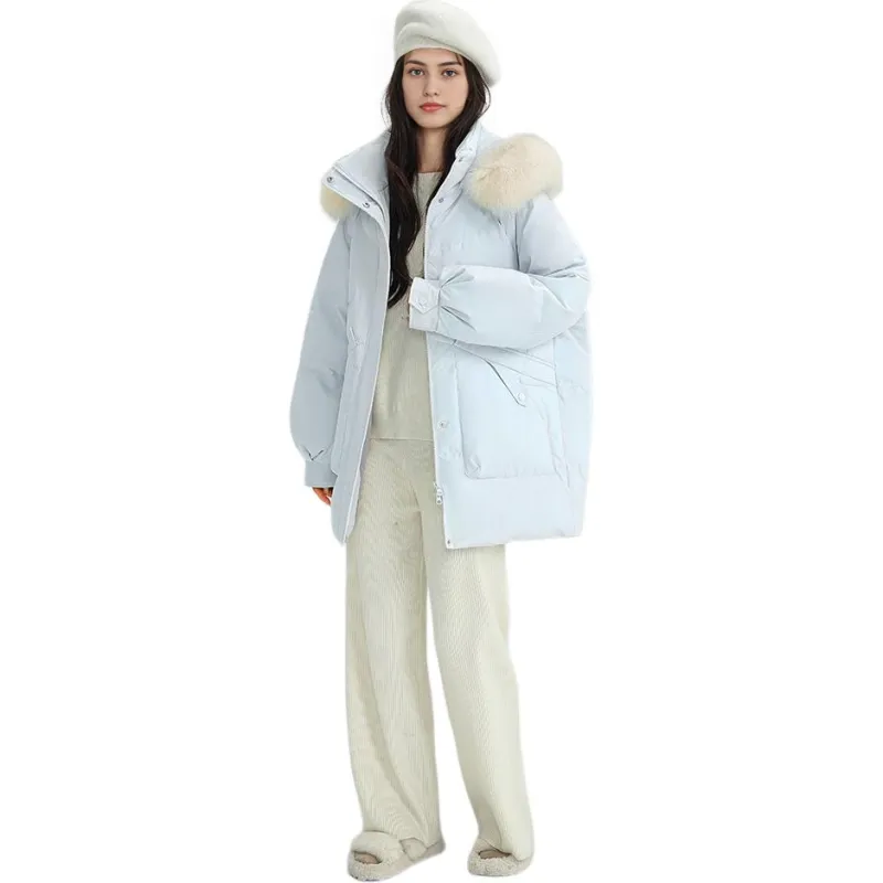 SNOW FLYING Mid length Down Jacket Women's-2