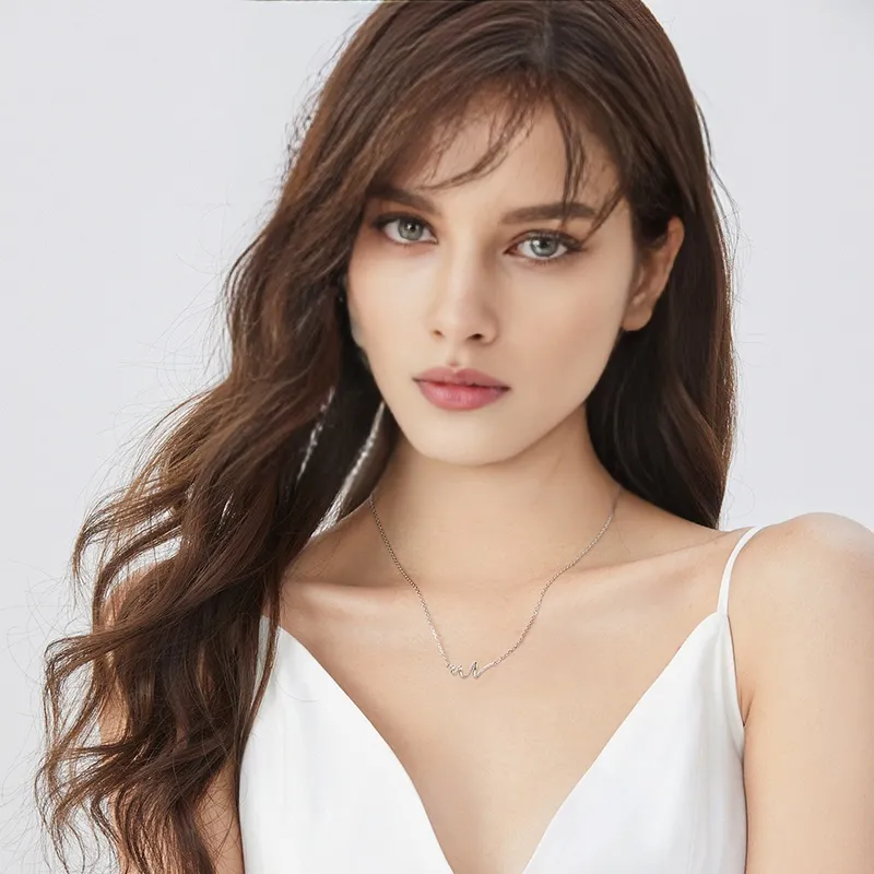 FANCI 925 Silver Set With Precious Stones Necklaces Women's-1