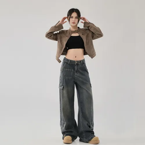 Yynw Jeans Women's Nanometer Gray