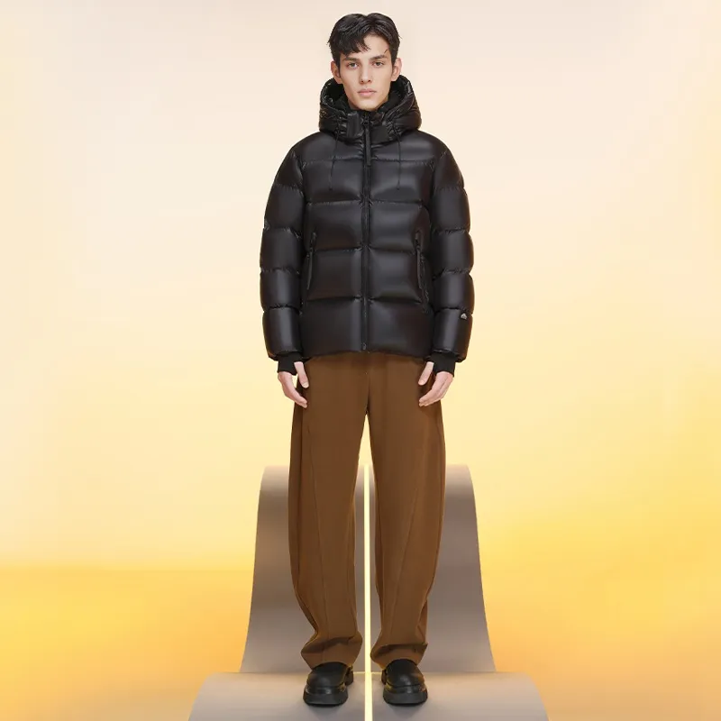 Merry City Down Jacket Unisex Black-5