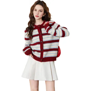 Tonlion Sweater Women's Deep Cherry Red