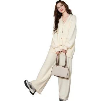 Tonlion Casual Suit Women's Apricot Beige