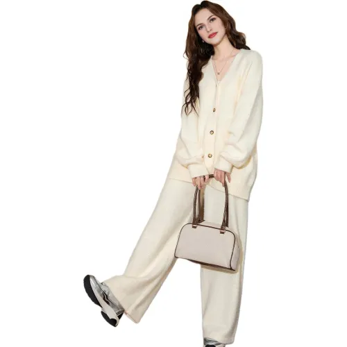 Tonlion Casual Suit Women's Apricot Beige