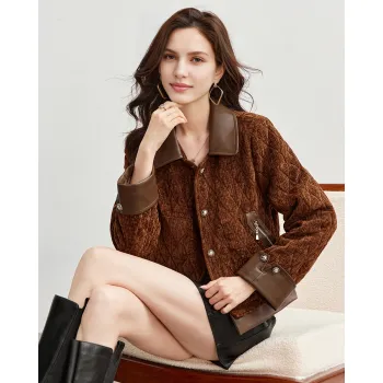 TERRE BLEUE Jackets Coats Women's Coffee