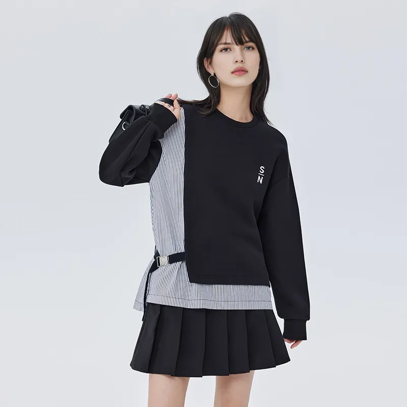 SOON FLOWER Sweatshirt Women's Black-3