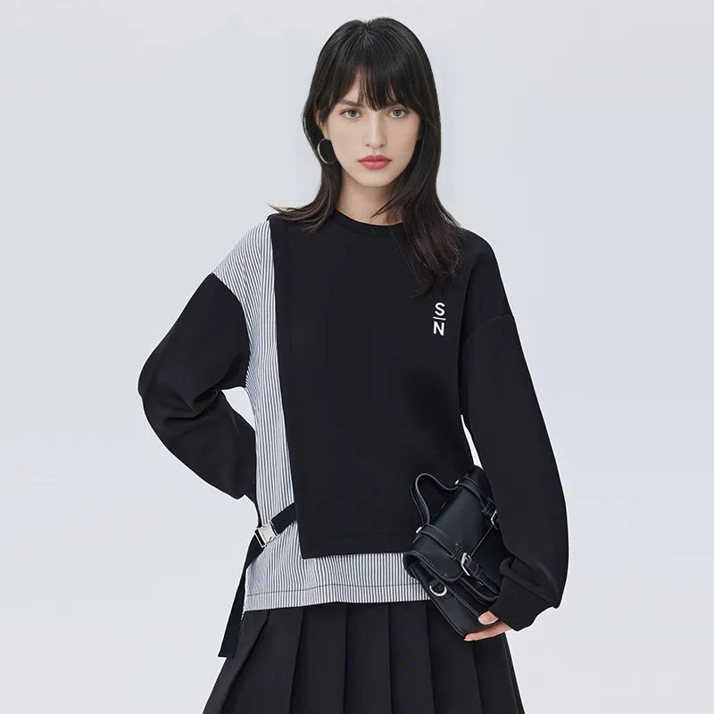 SOON FLOWER Sweatshirt Women's Black-2
