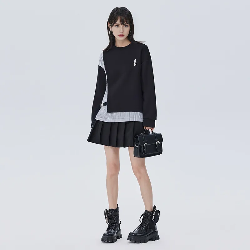 SOON FLOWER Sweatshirt Women's Black-4