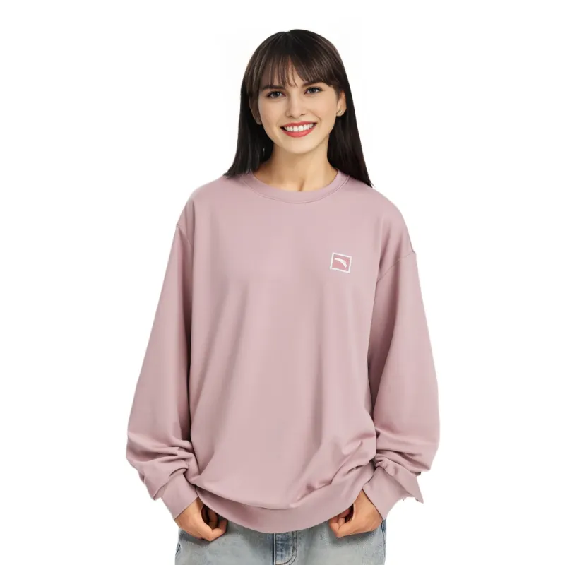Anta Life Collection Sweatshirt Women's Hibiscus Powder-2