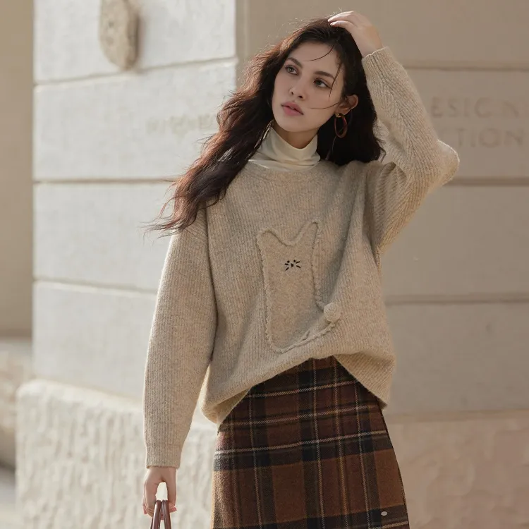 MISHOW Knitwear Women's Oat-5