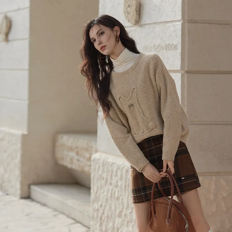 MISHOW Knitwear Women's Oat-4