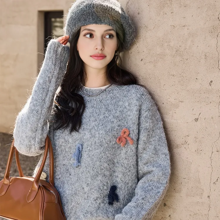 MISHOW Knitwear Women's Gray-3