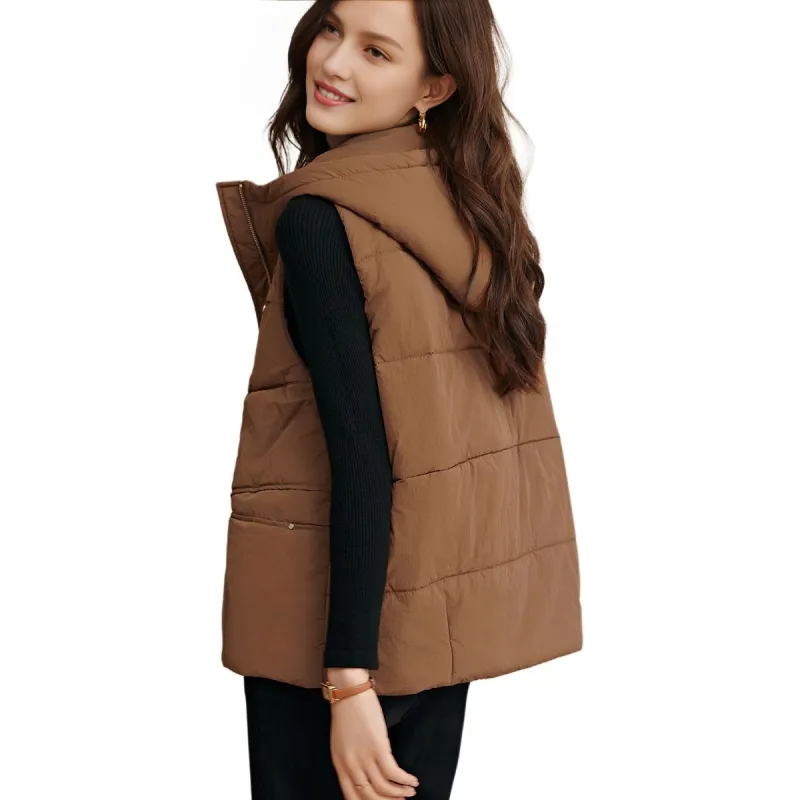 Mo Han Yi Mei Vest Women's Khaki-0