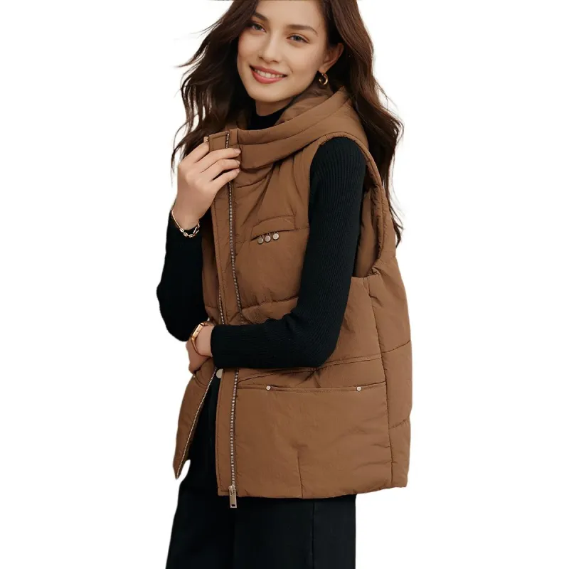 Mo Han Yi Mei Vest Women's Khaki-1