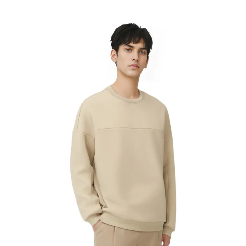 Skechers Basic Sports Collection FASN Sweatshirt Men's Irish Cream-2