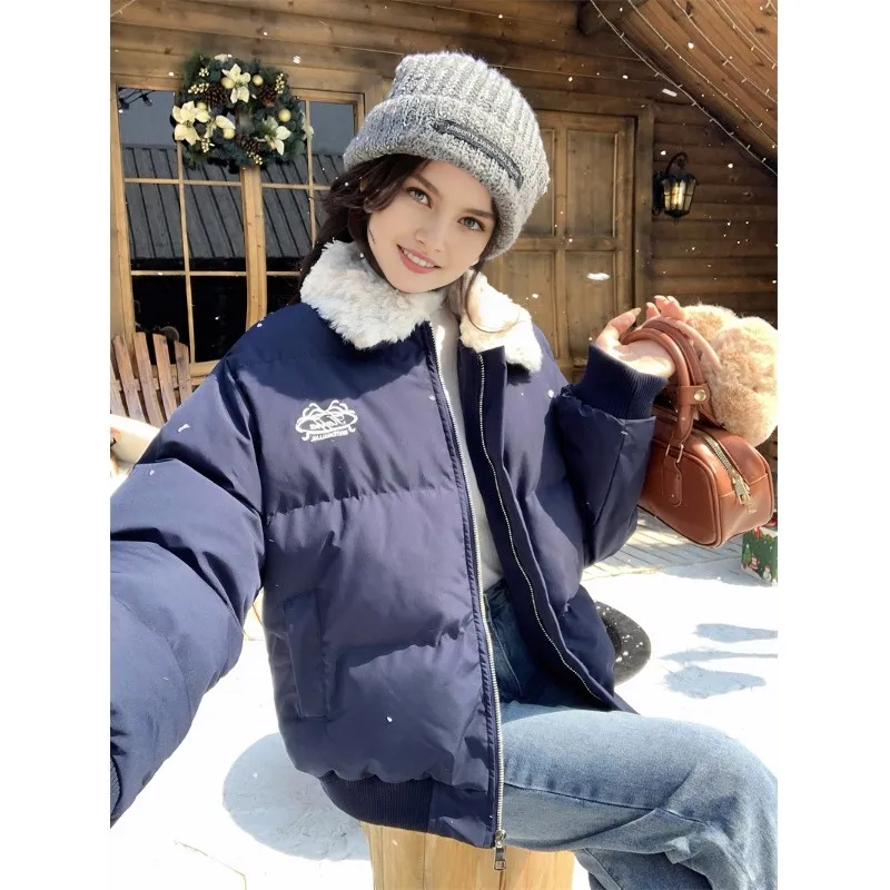 KENLY Puffer Jacket Unisex Navy Blue-3