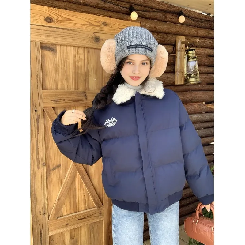 KENLY Puffer Jacket Unisex Navy Blue-2