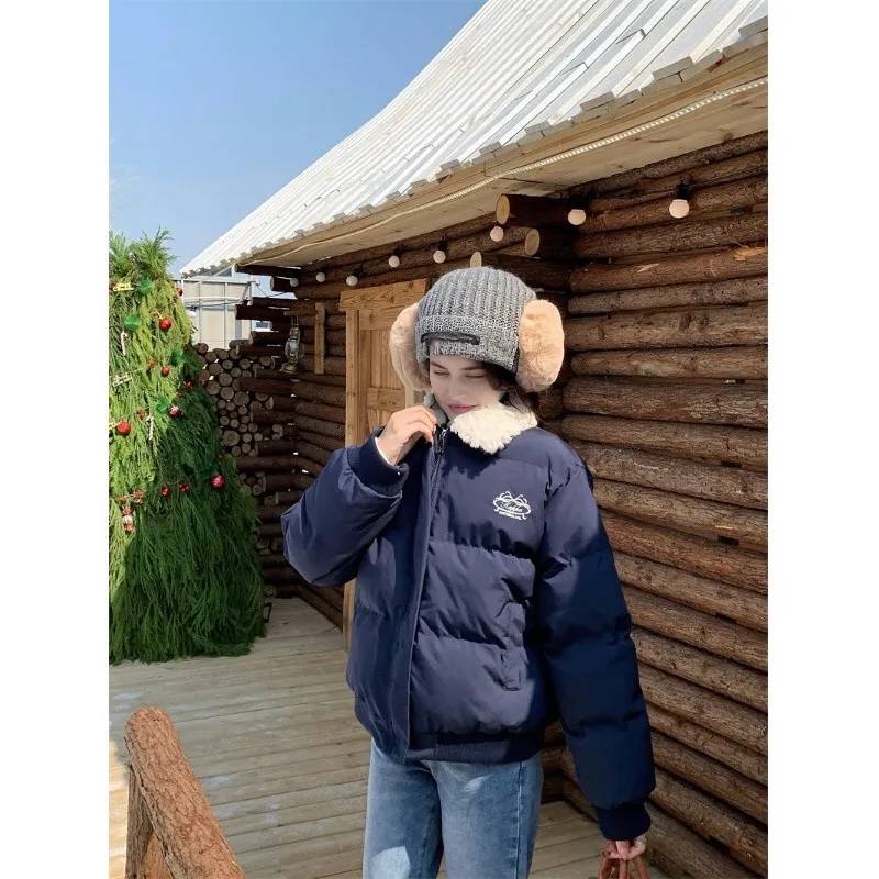 KENLY Puffer Jacket Unisex Navy Blue-4