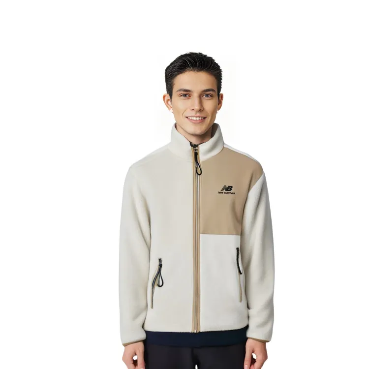 New Balance Velvet Jackets Unisex Ecru-5