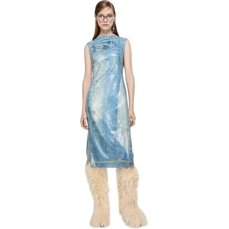 Acne Studios Printed Sequin Dress-4