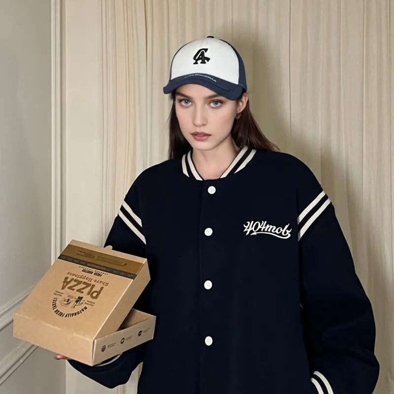 404MOB GANG Jackets Coats Unisex Dark Blue-2