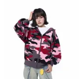Strokes print cropped sweatshirt