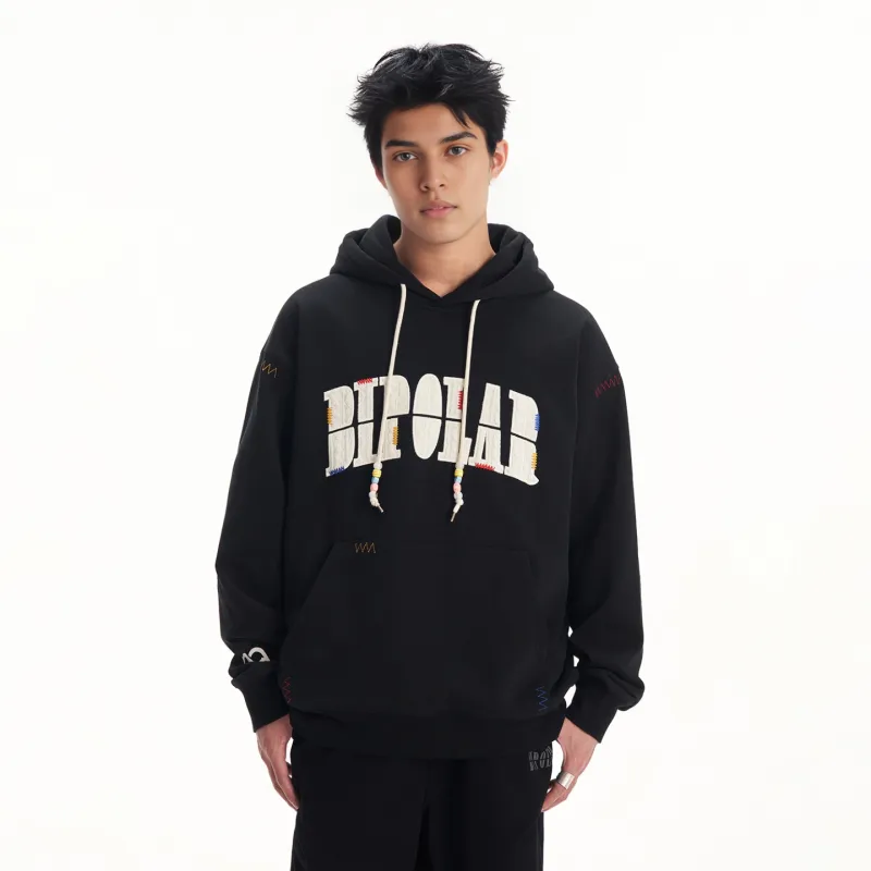 BIPOLAR Sweatshirt Unisex Light Heather Gray Black Blue-6