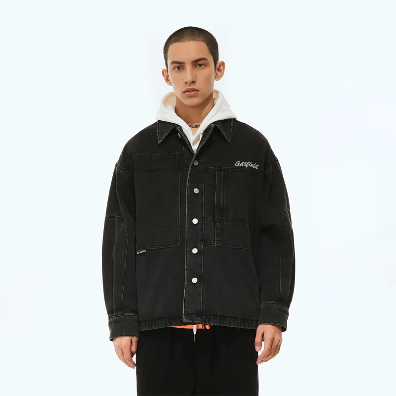 FUN Denim Jackets Unisex Black-3