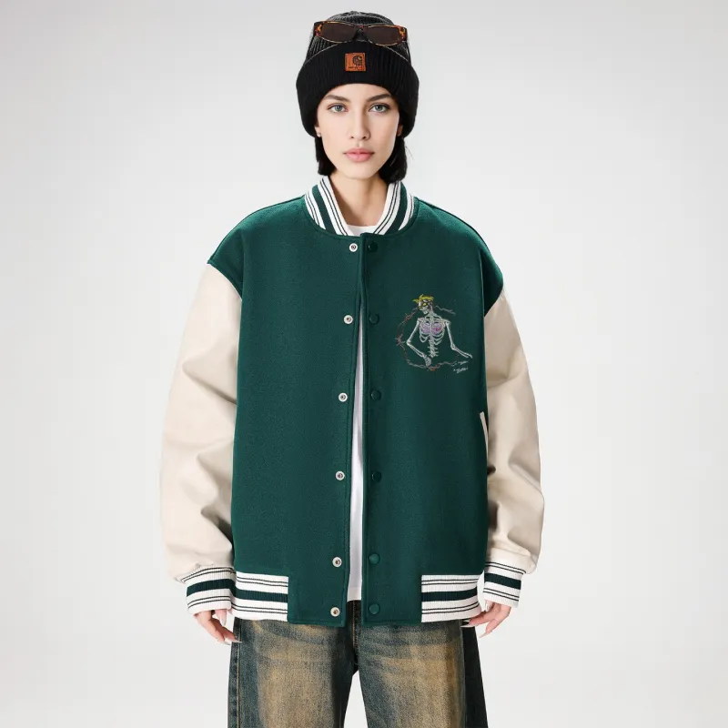 *EVAE+MOB Dreadlocks Series Baseball Jacket Unisex-14