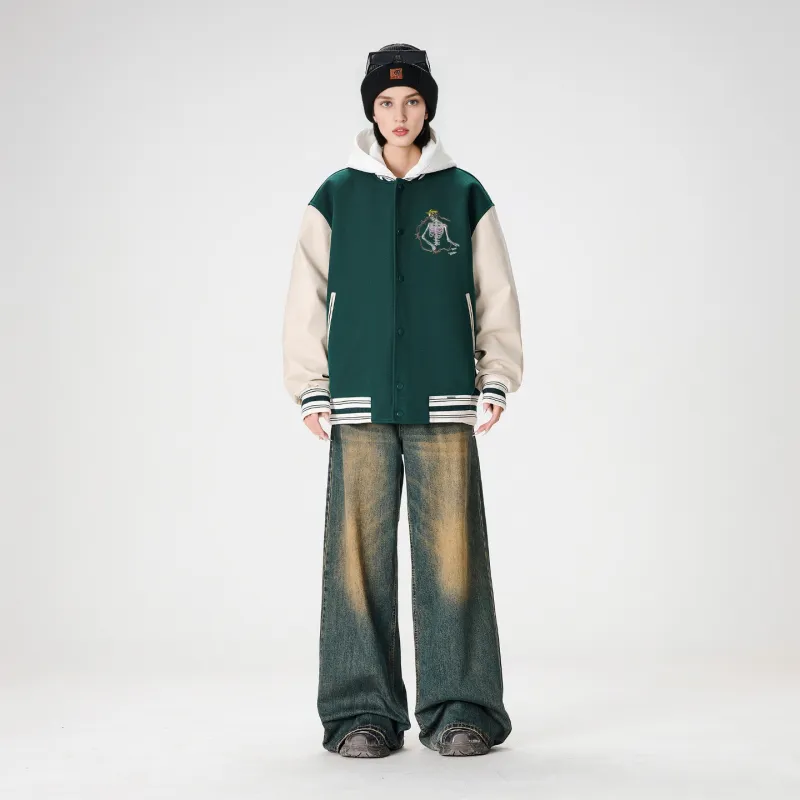 *EVAE+MOB Dreadlocks Series Baseball Jacket Unisex-5
