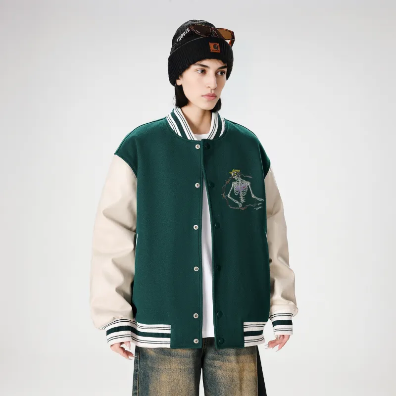 *EVAE+MOB Dreadlocks Series Baseball Jacket Unisex-15