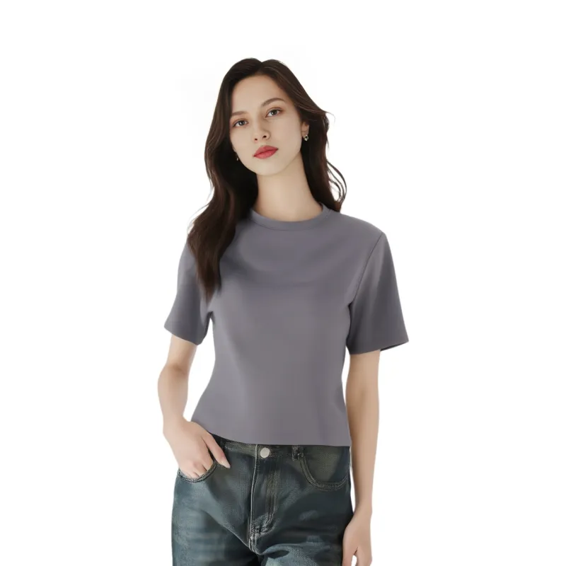 H&M T Shirts Women's Dark Gray-1