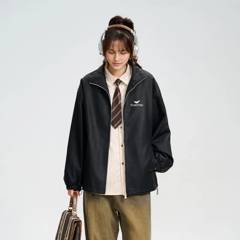 FASTFISH Leather Jackets Unisex-3