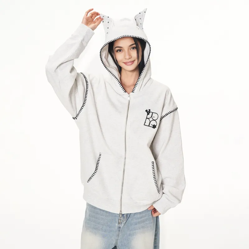 BIPOLAR Sweatshirt Unisex Black Heather Gray-3
