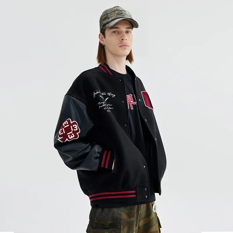 BENMYSHOWER Baseball Jacket Unisex-14