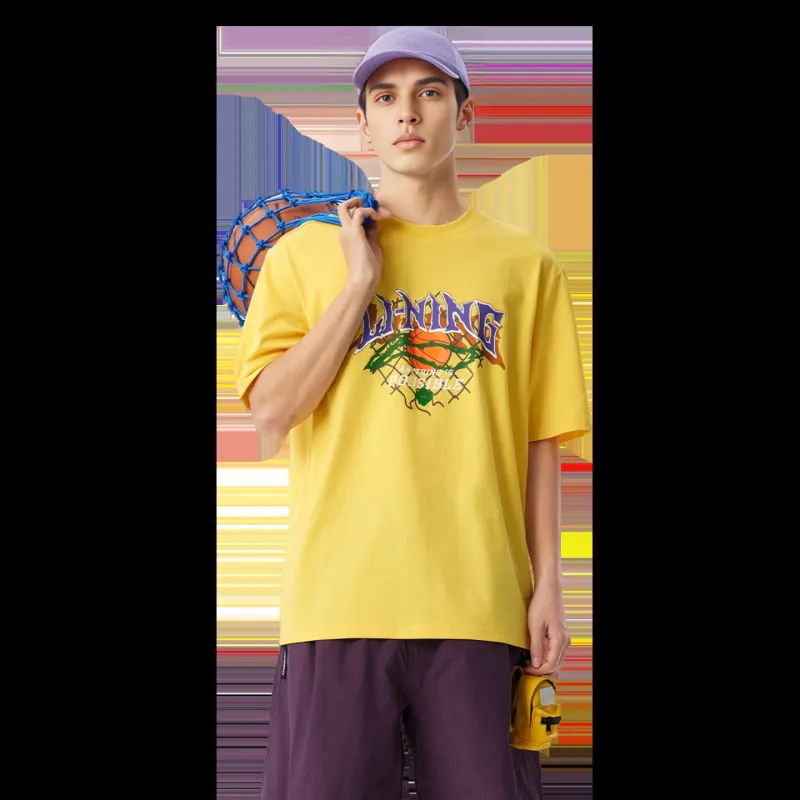 LiNing T Shirt Men's Dynamic Yellow-2