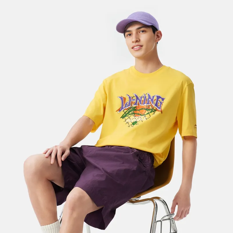 LiNing T Shirt Men's Dynamic Yellow-3