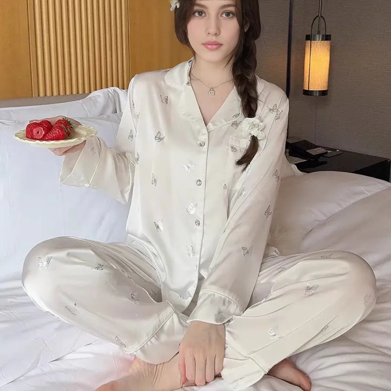 XIAFENYAN Pajama Set Women's Apricot-2