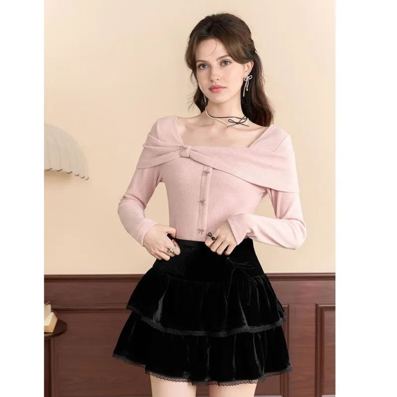 Beautiful Wardrobe Casual Short Skirts Women's Black-4