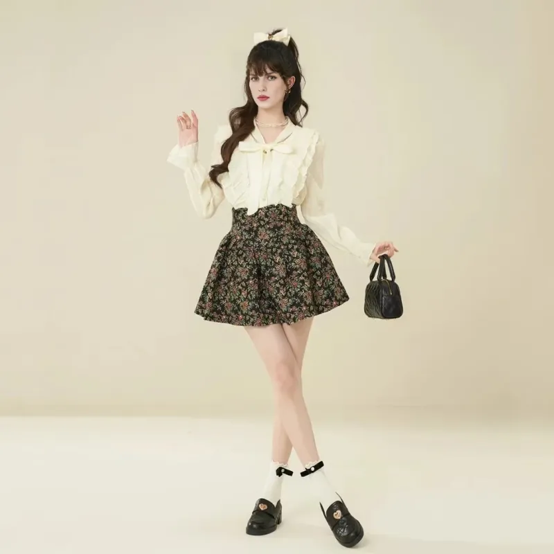 Beautiful Wardrobe Casual Short Skirts Women's Multicolor-3